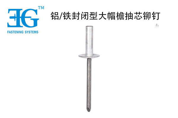 鋁/鐵封閉型大帽檐抽芯鉚釘