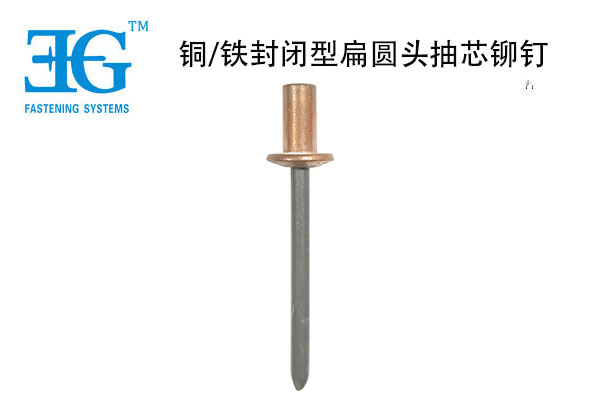 銅/鐵封閉型扁圓頭抽芯鉚釘