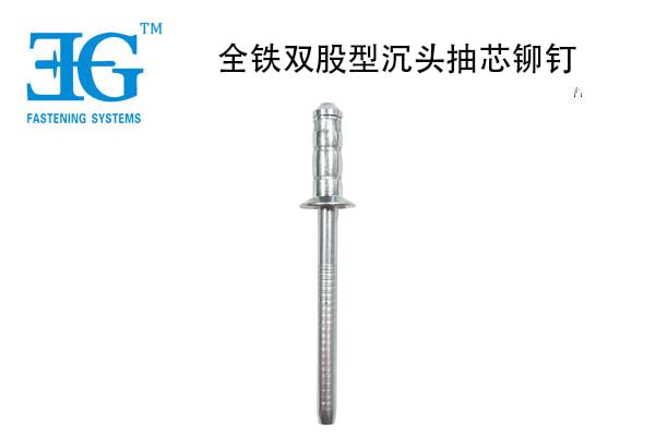 全鐵雙股型沉頭抽芯鉚釘
